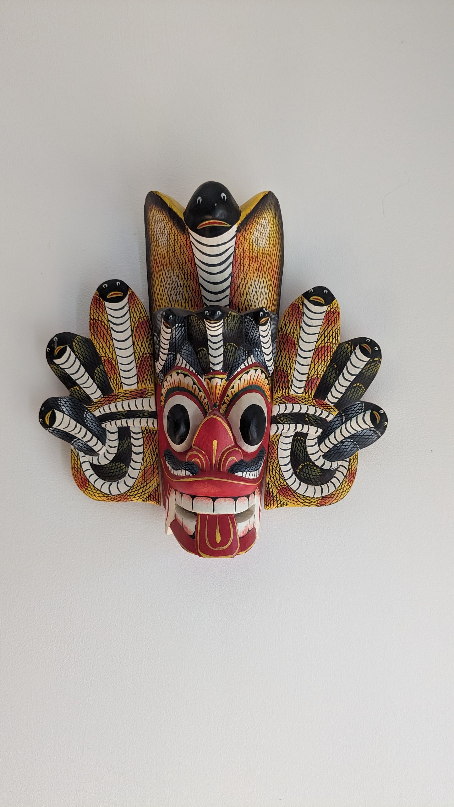 Traditional Sri Lanka 'Naga Raksha" King Cobra Mask