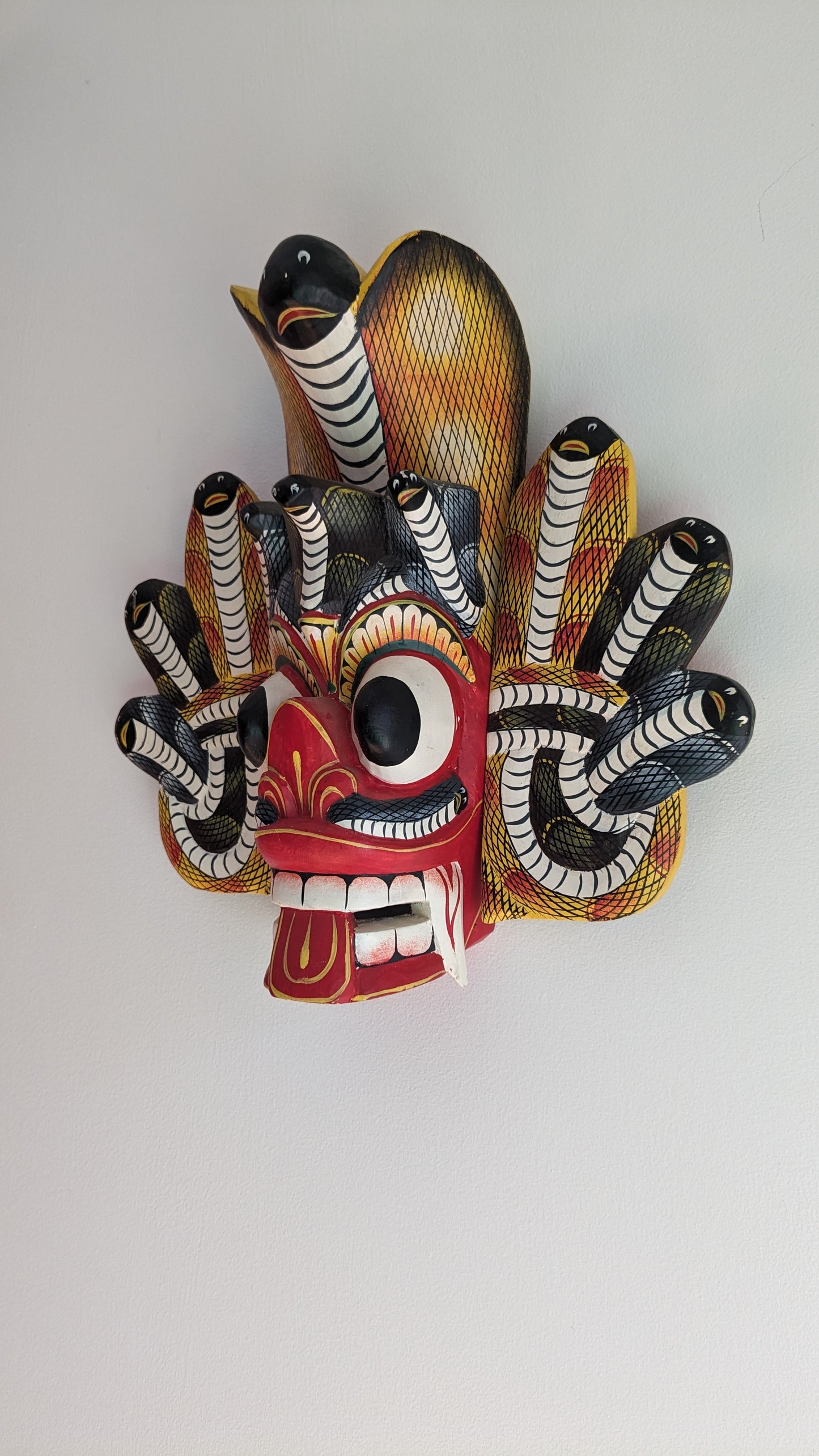 Traditional Sri Lanka 'Naga Raksha" King Cobra Mask