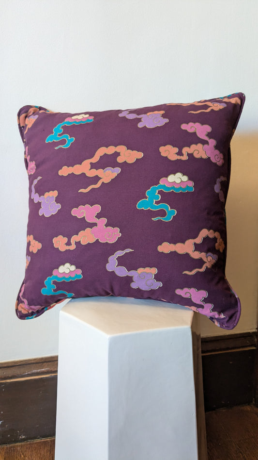 Japanese Clouds Throw Pillow