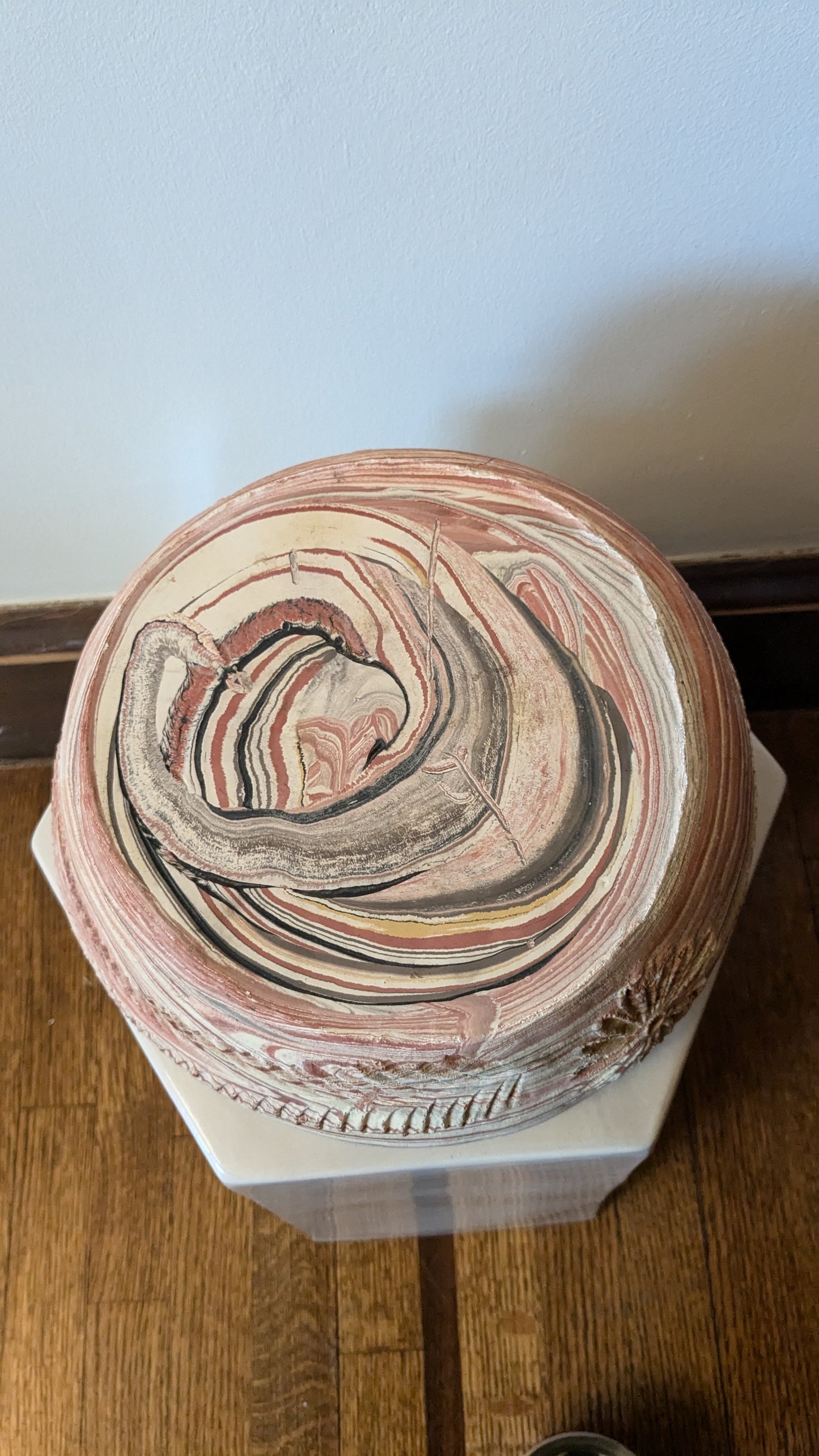 Italian Terracotta Swirl Planter